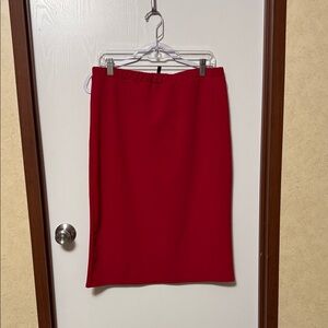 Moa Collection Elegant Red Women's Skirt Size 3X